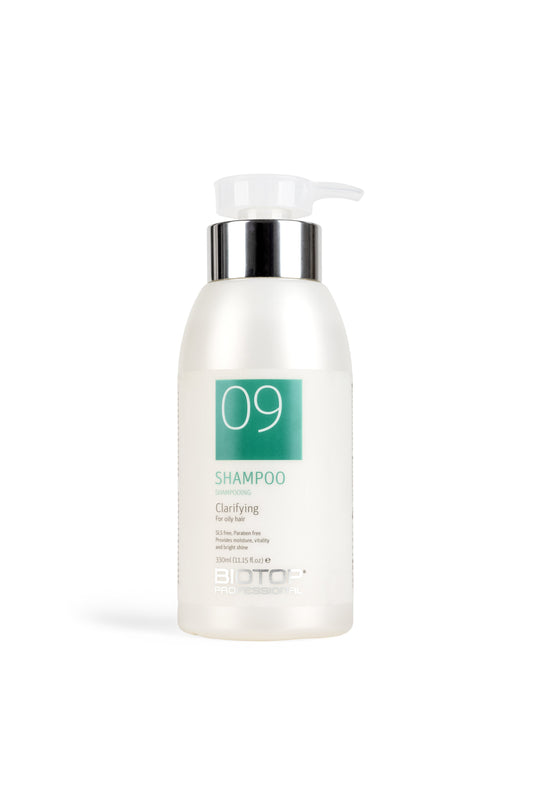 Biotop 09 clarifying shampoo pump bottle