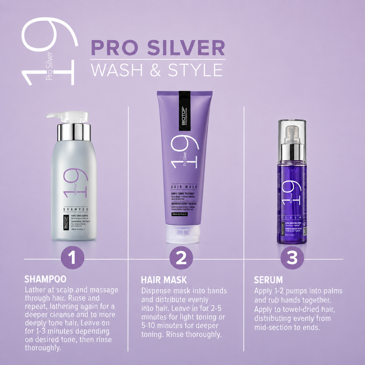 19 Pro Silver Serum - Toning Hair Serum