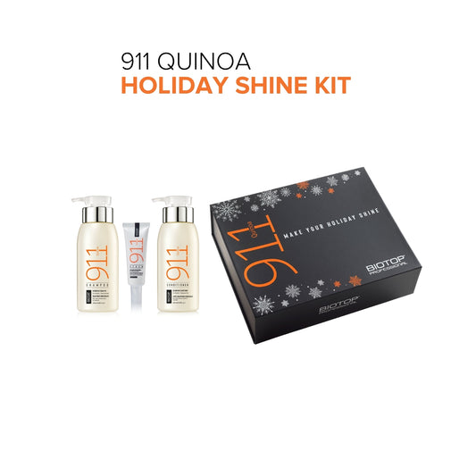 BIOTOP PROFESSIONAL - 911 Quinoa Holiday Shine Kit (Shampoo 250ml + Conditioner 250ml + Serum 30ml)